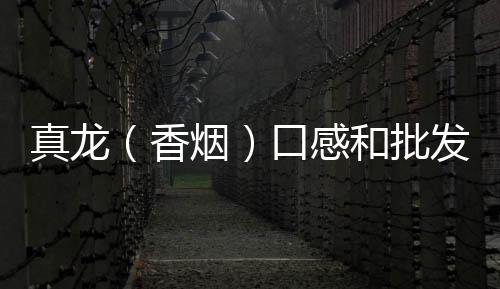 真龙（香烟）口感和批发价格怎么样？