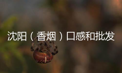 沈阳（香烟）口感和批发价格怎么样？